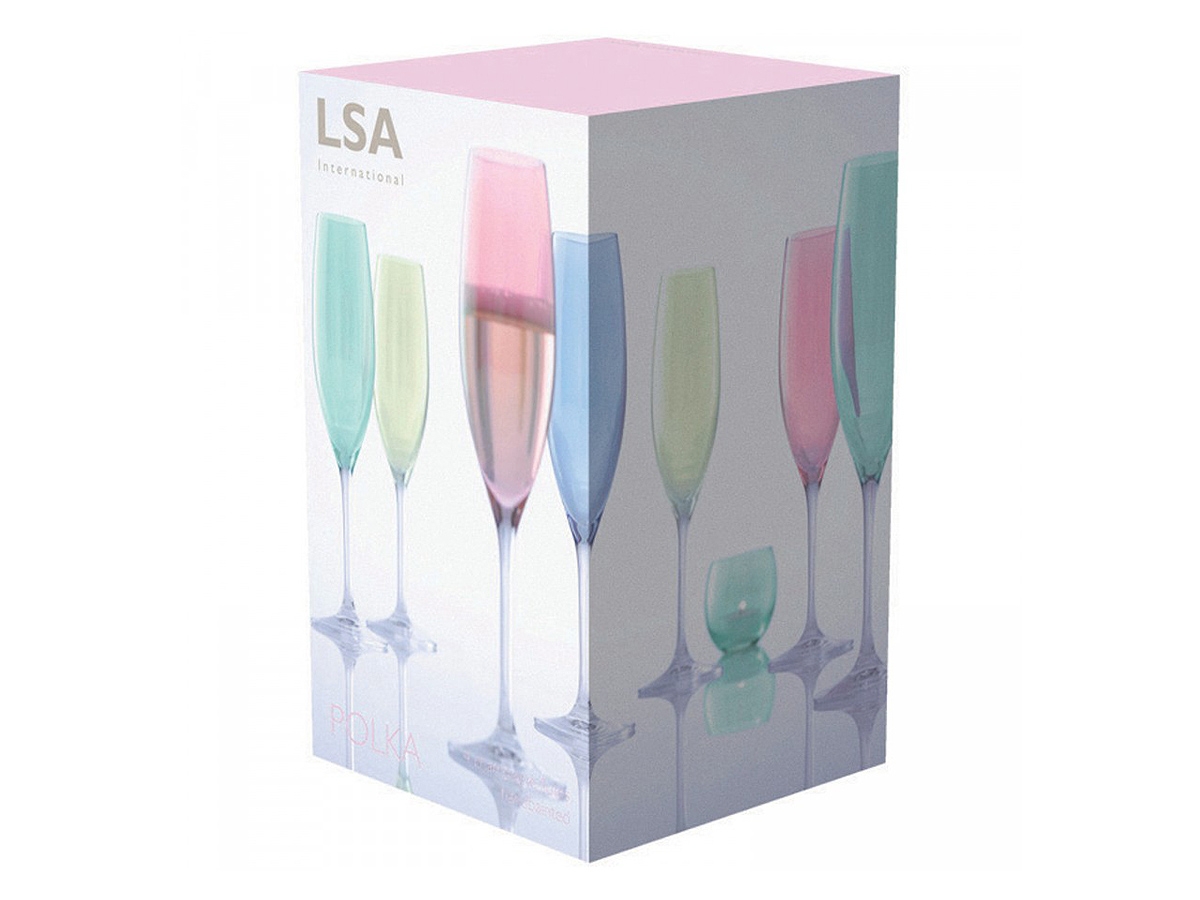 Champagneglas LSA Polka Pastel 4-packproduktzoombild #2