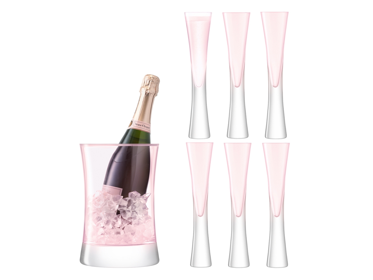 Champagneglas & Vinkylare LSA Moya Blush