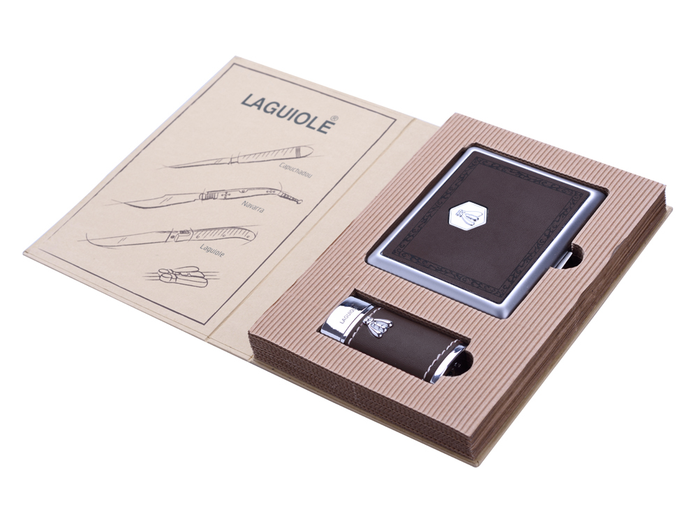 Cigarettset Laguiole Dark Brownproduktzoombild #1