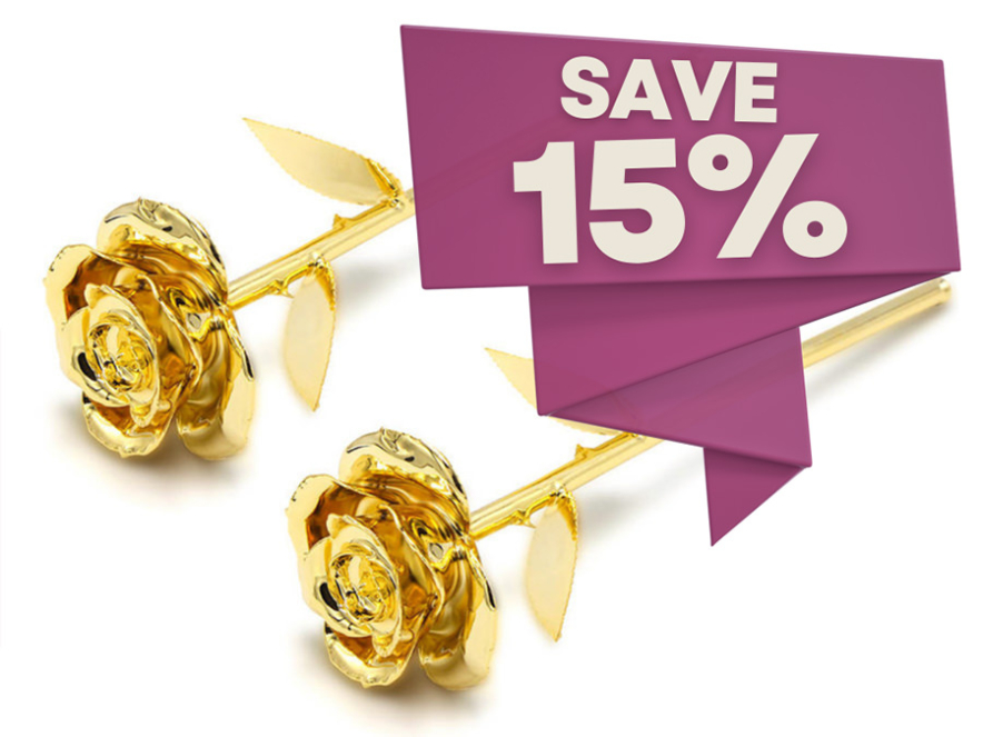 2 Deal - 24K Guldros Afroditeproduktbild #1