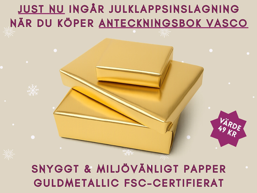 Anteckningsbok Vasco Eco-läder Svartproduktbild #2