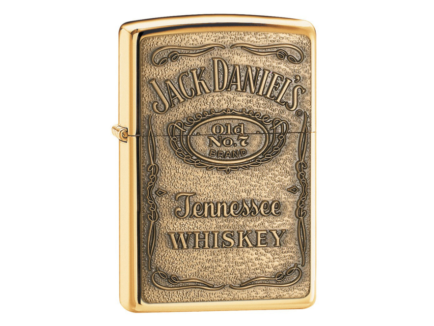 Zippo Jack Daniels High Polish Brassproduktbild #1