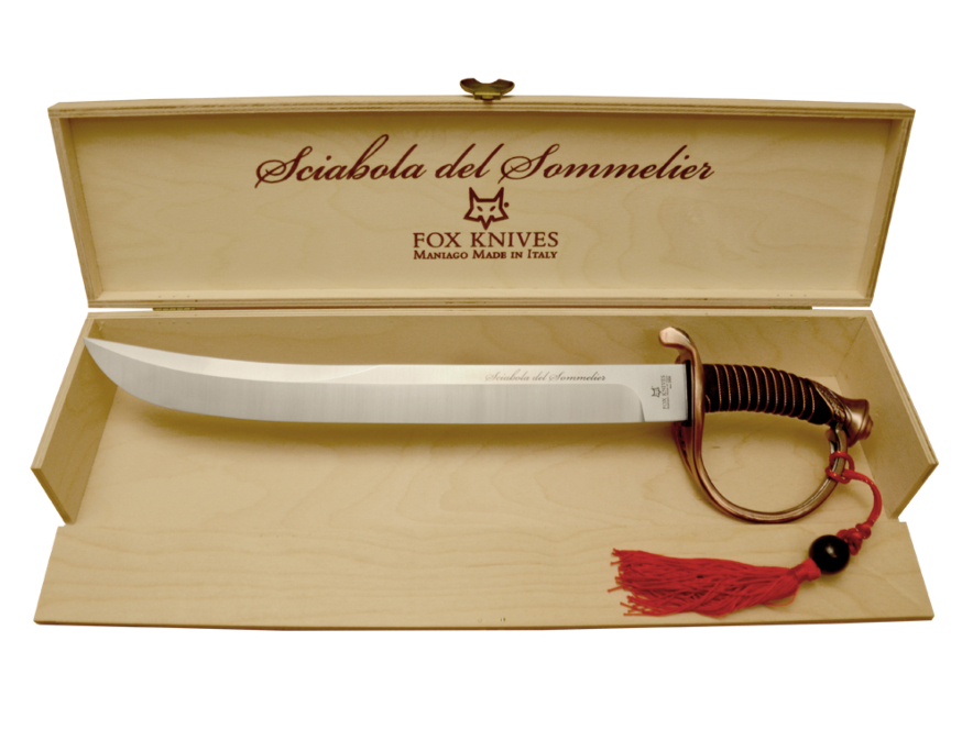 Champagnesabel Fox Sciabola del Sommelier Bronzeproduktbild #2