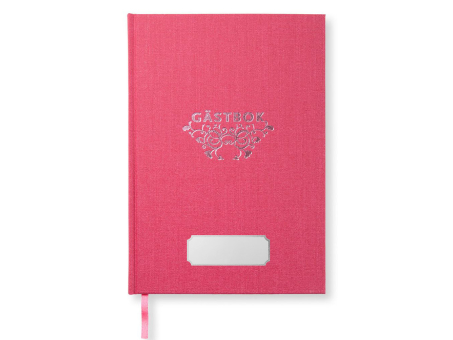Gästbok Paperstyle Rosa 175 x 245 mmproduktbild #1