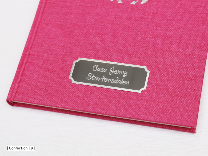 Gästbok Paperstyle Rosa 175 x 245 mmproduktbild #2