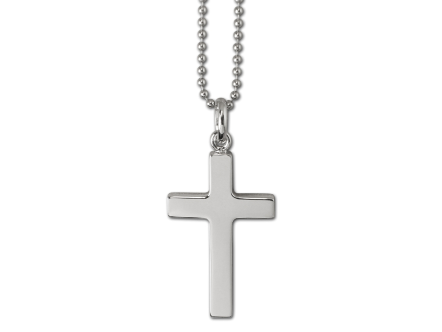 Halsband Kors Silver Herrproduktbild #2