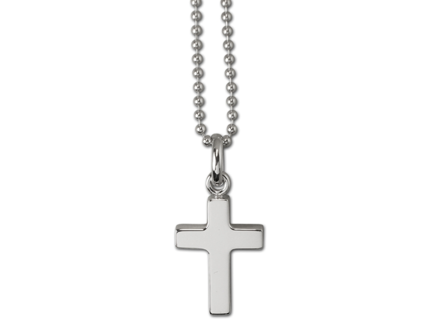 Halsband Kors Silver Damproduktbild #2