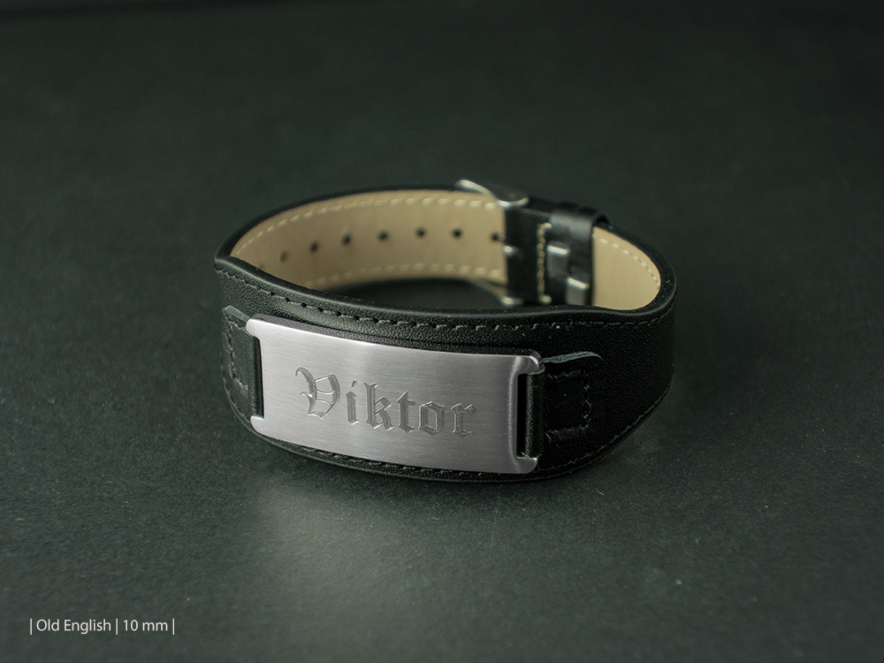 Armband Rocker Steel & Leather Blackproduktbild #3