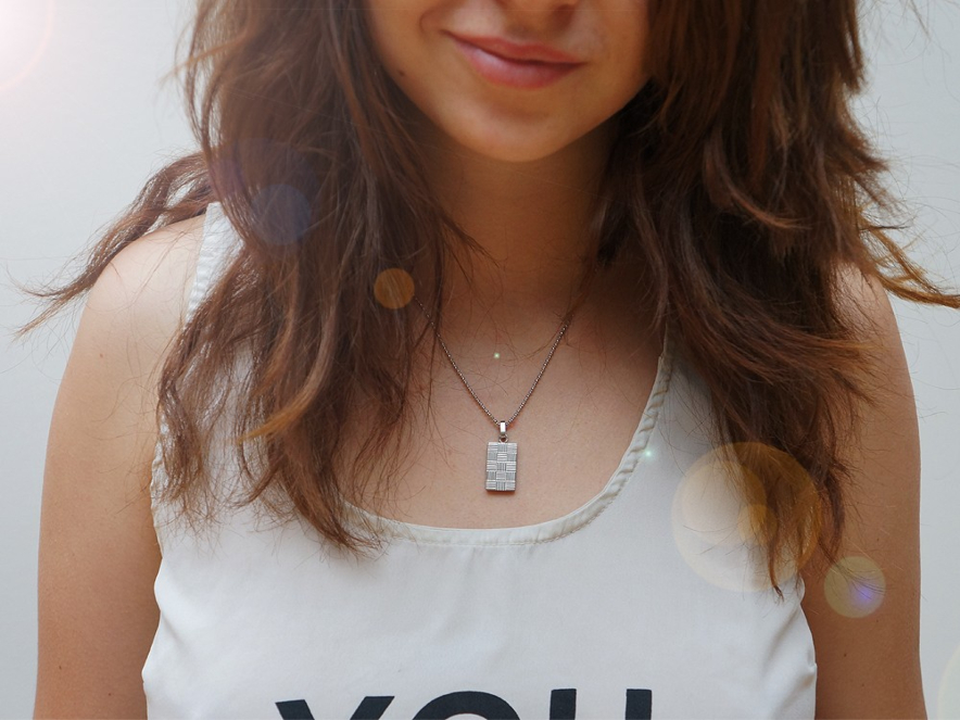 Halsband Inori Checkers Steelproduktbild #3