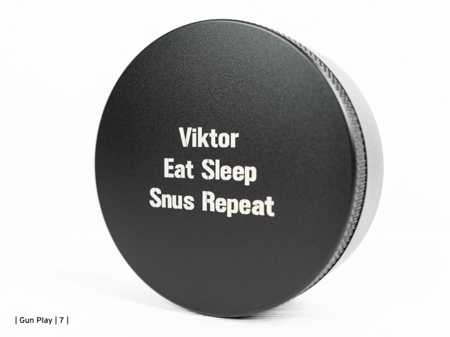 Snusdosa Dus Knurl Alu XL Svartproduktbild #3