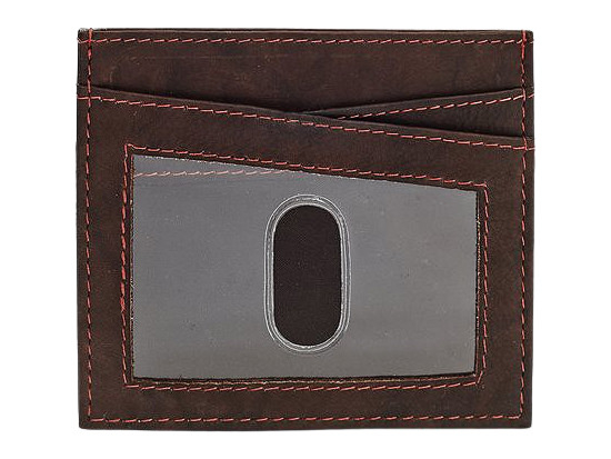 Kortfodral Herr Zippo Läder Brunproduktbild #2