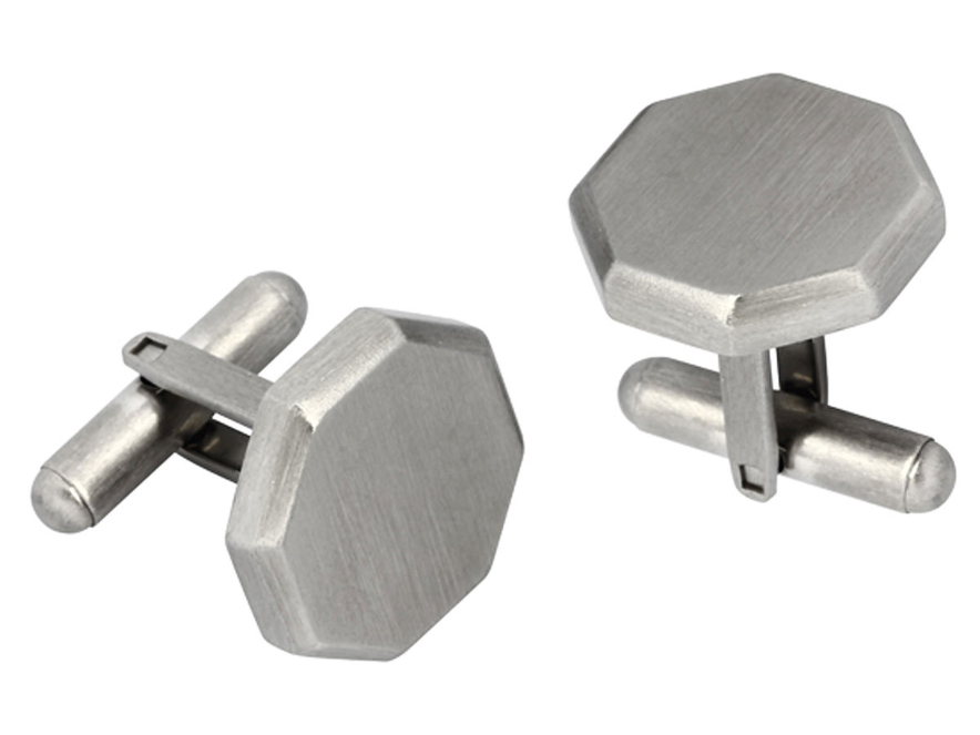 Manschettknappar Octagon Steelproduktbild #1