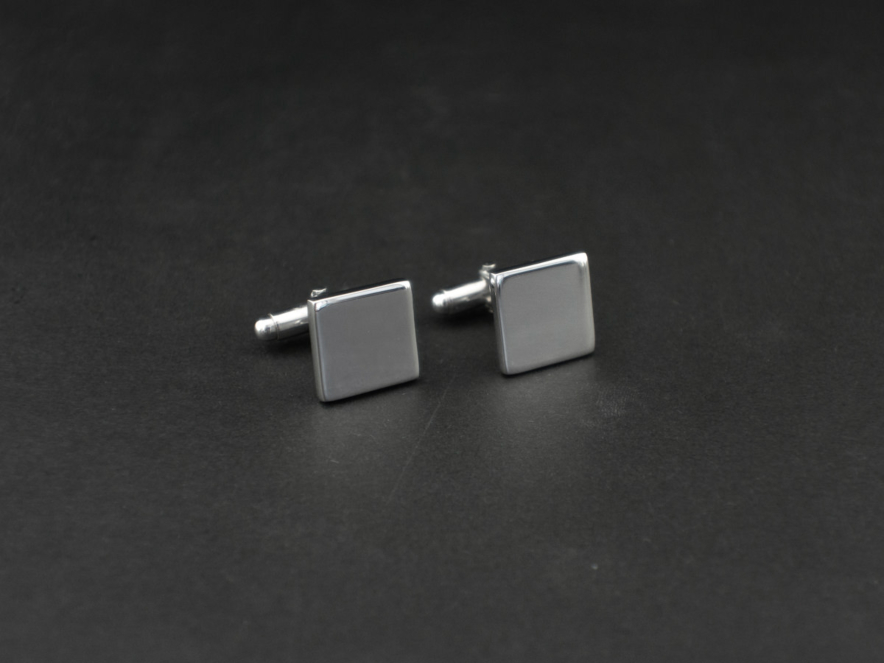 Manschettknappar Milano Silver Squareproduktbild #3