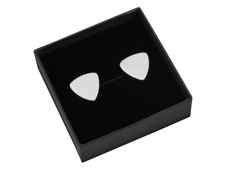 Manschettknappar Milano Silver Triangleproduktbild #1