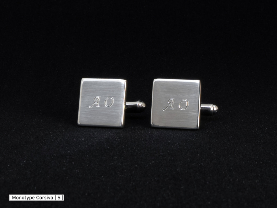 Manschettknappar Milano Silver Squareproduktbild #2
