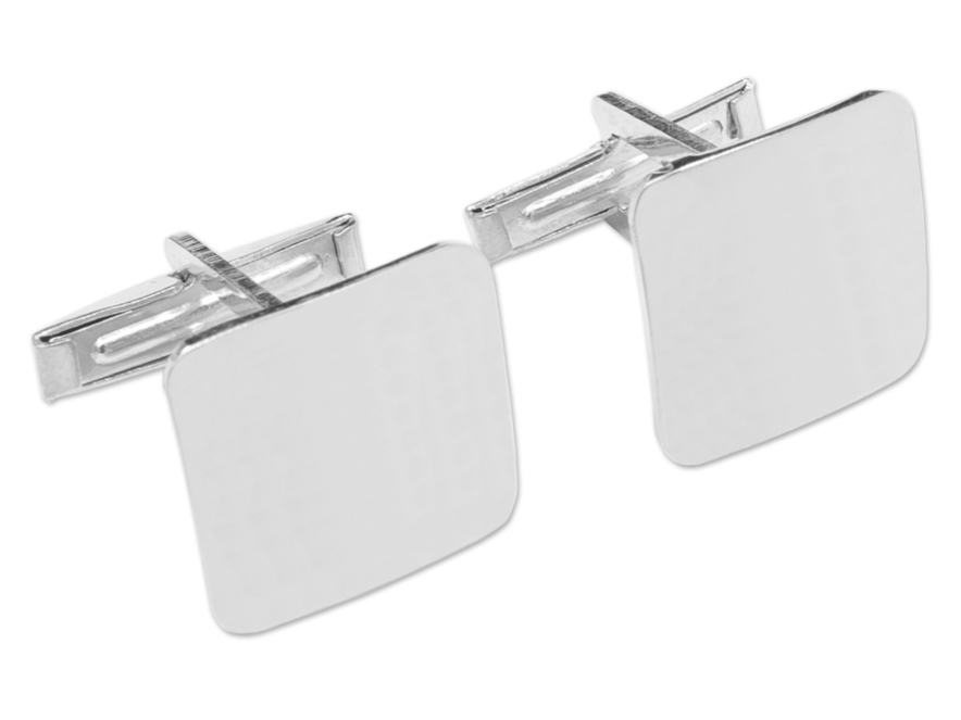 Vincenzo Manschettknappar Fyrkantiga 925 Sterling Silver WRHproduktbild #1