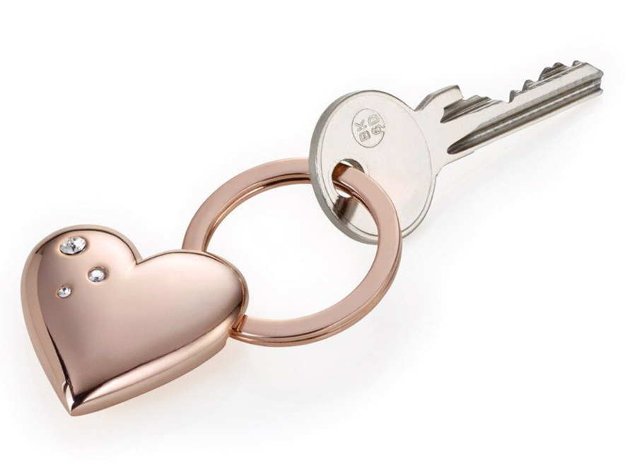 Nyckelring Hjärta Troika Shiny Rose Swarovskiproduktbild #2
