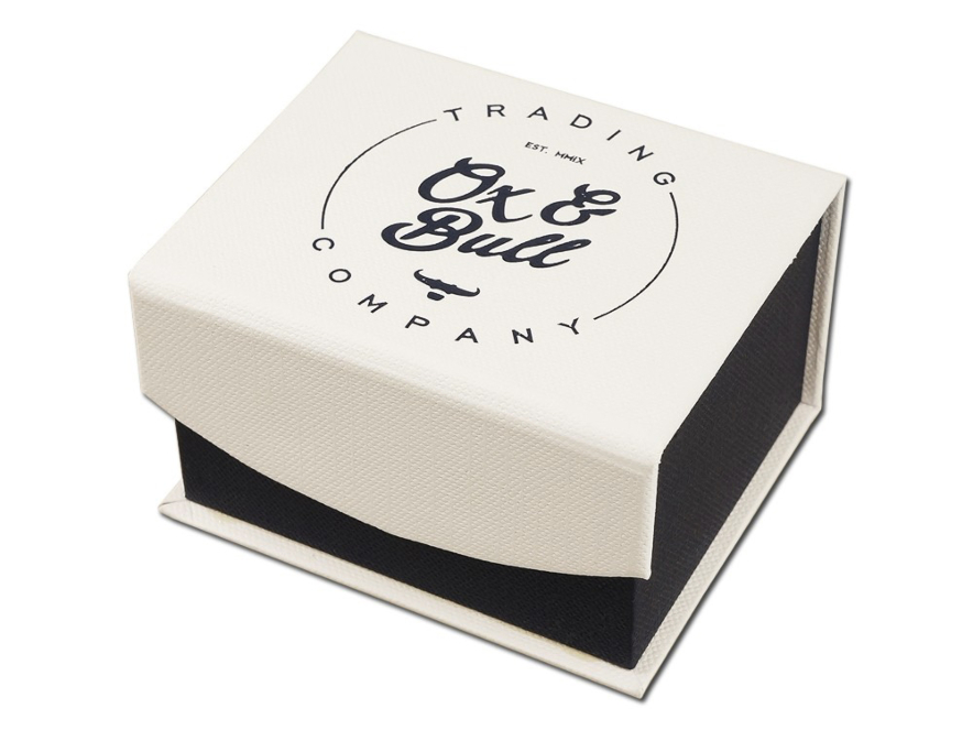 Manschettknappar Ox & Bull Silver Squareproduktbild #4