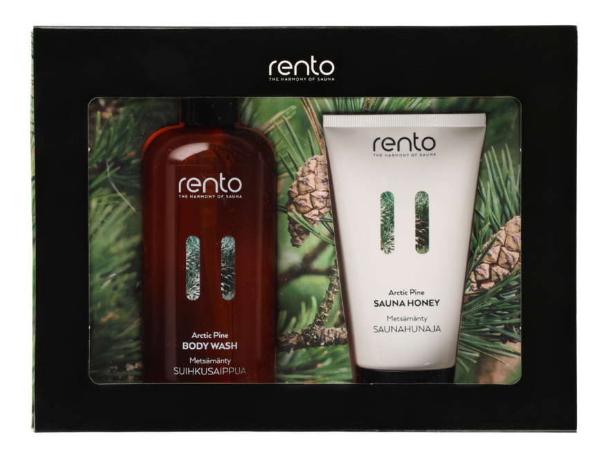 Presentset Rento Bastuhonung & Duschtvål Tallproduktbild #1