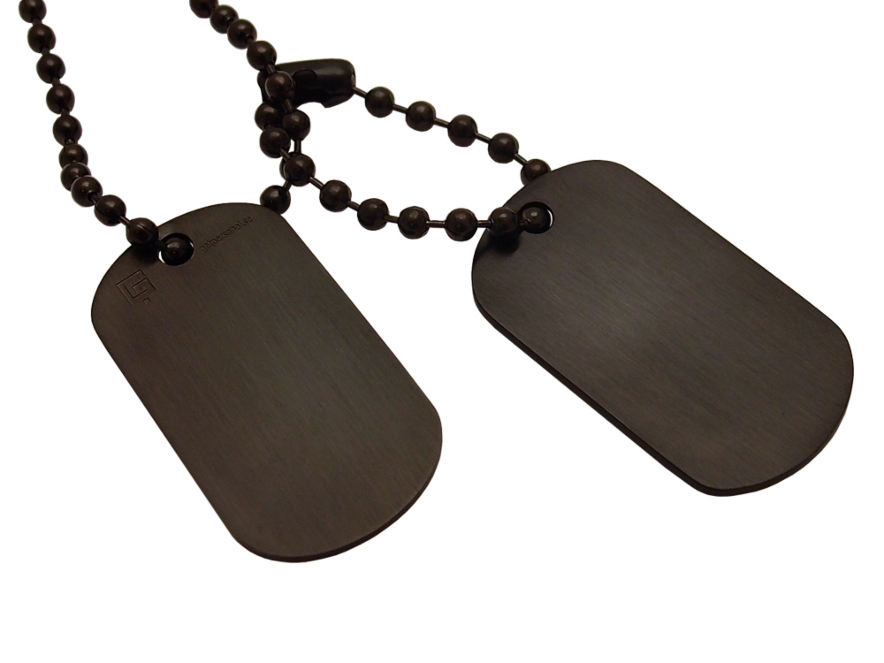 Dogtags Private Steel Blackproduktbild #1