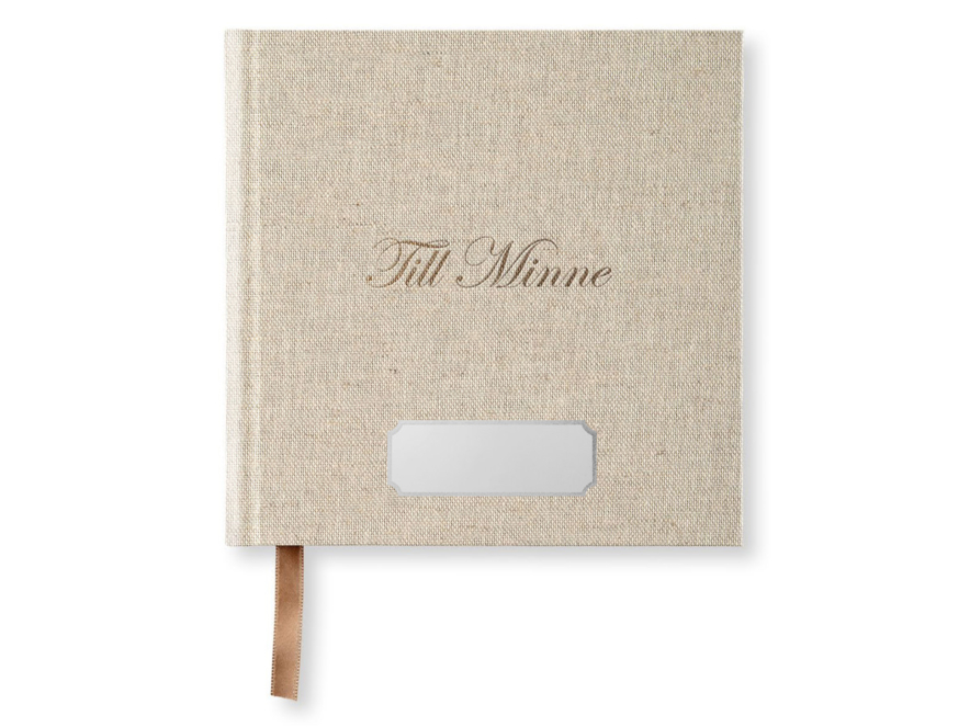 Minnesbok Begravning Paperstyle Beige 185 x 185 mmproduktbild #1