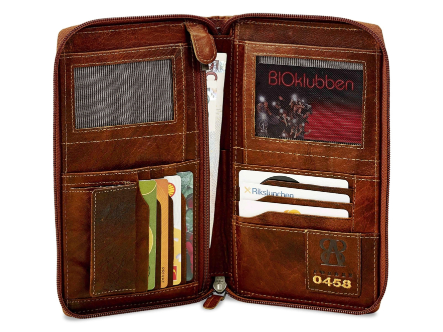 Reseplånbok B Away Leather Brownproduktbild #1