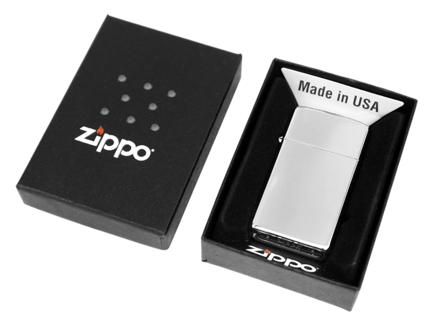 Zippo High Polish Chrome Slimproduktbild #3