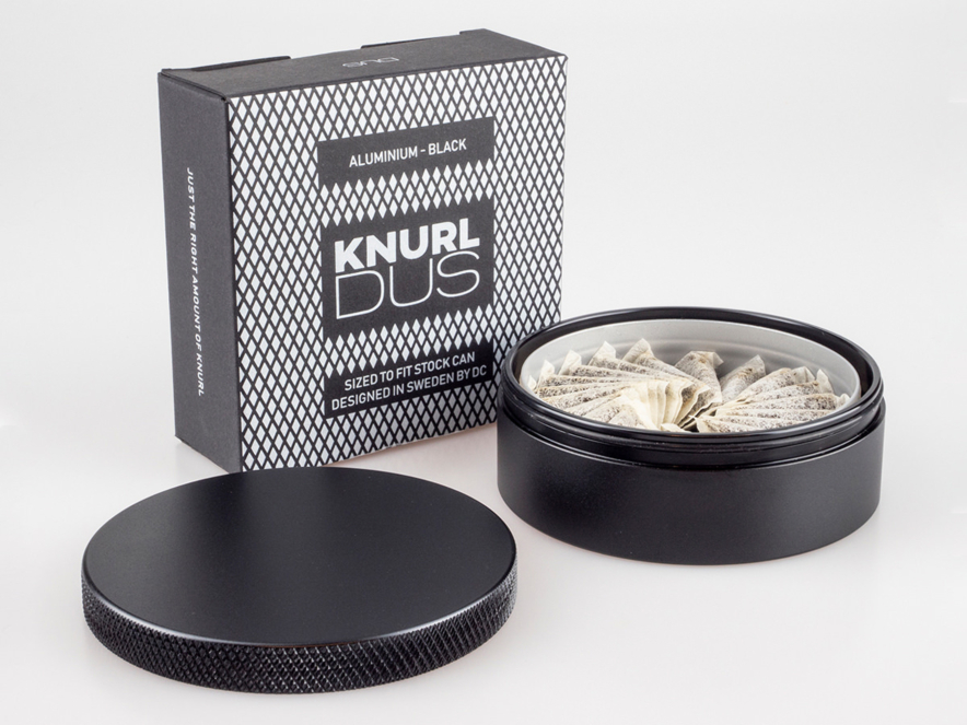 Snusdosa Dus Knurl Alu XL Svartproduktbild #5