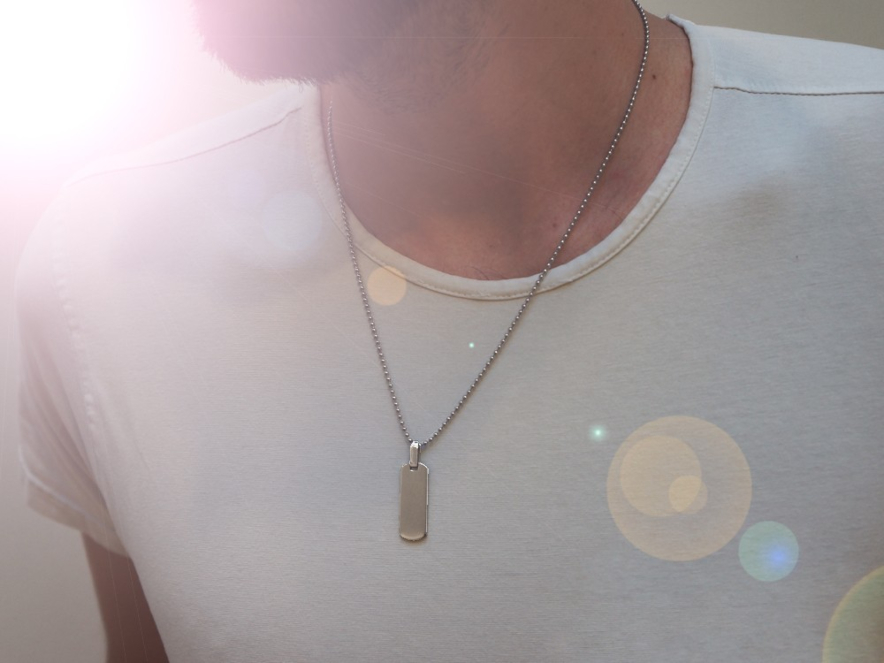 Halsband Steel Tag Miniproduktbild #2