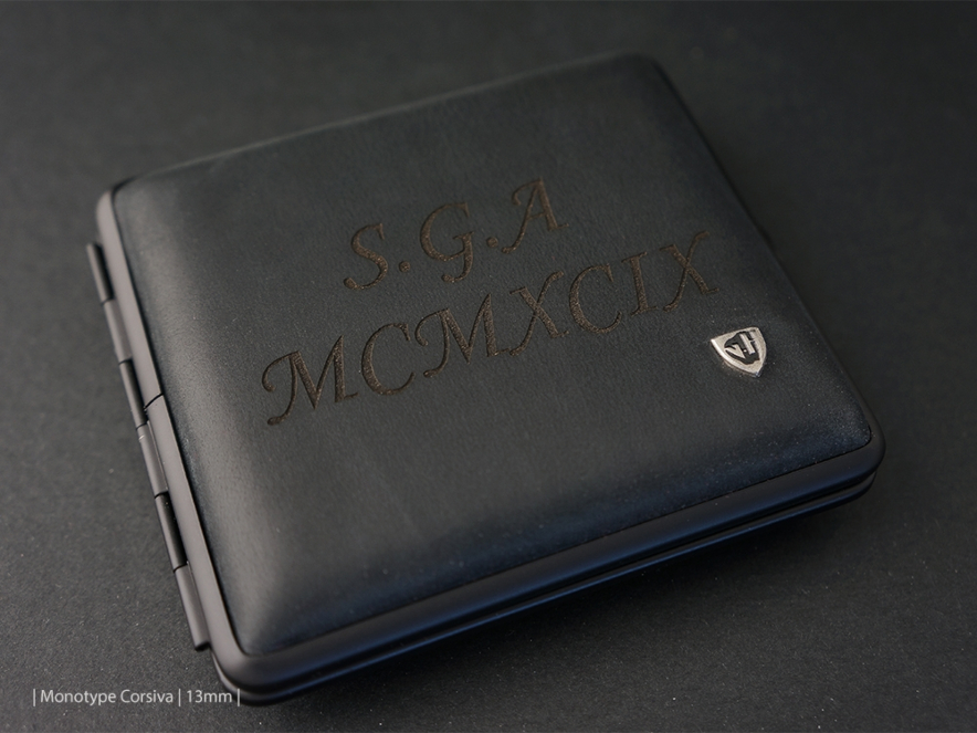 Cigarettetui VH Black Leather Matteproduktbild #3