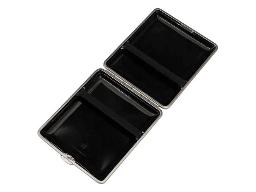 Cigarettetui VH Black Leather Steelproduktbild #3