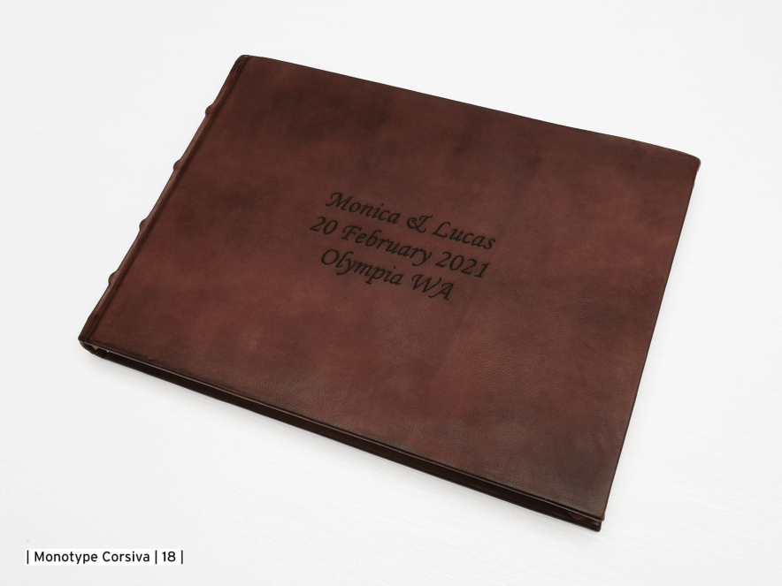 Gästbok Cicero Vintage Läder Brun 300 x 210 mmproduktbild #4