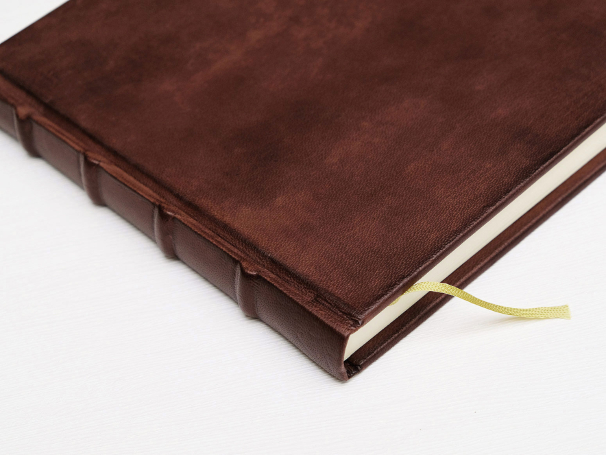 Gästbok Cicero Vintage Läder Brun 300 x 210 mmproduktbild #2