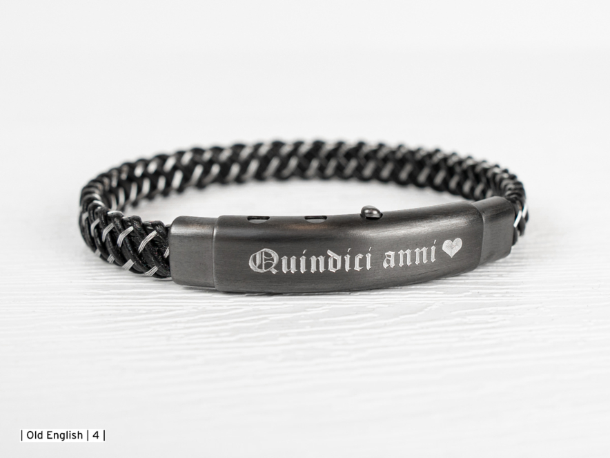 Armband Verona Titanio Neroproduktbild #2