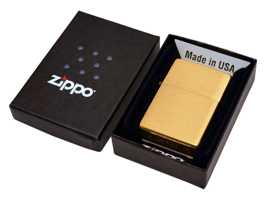 Zippo Brushed Brassproduktbild #2