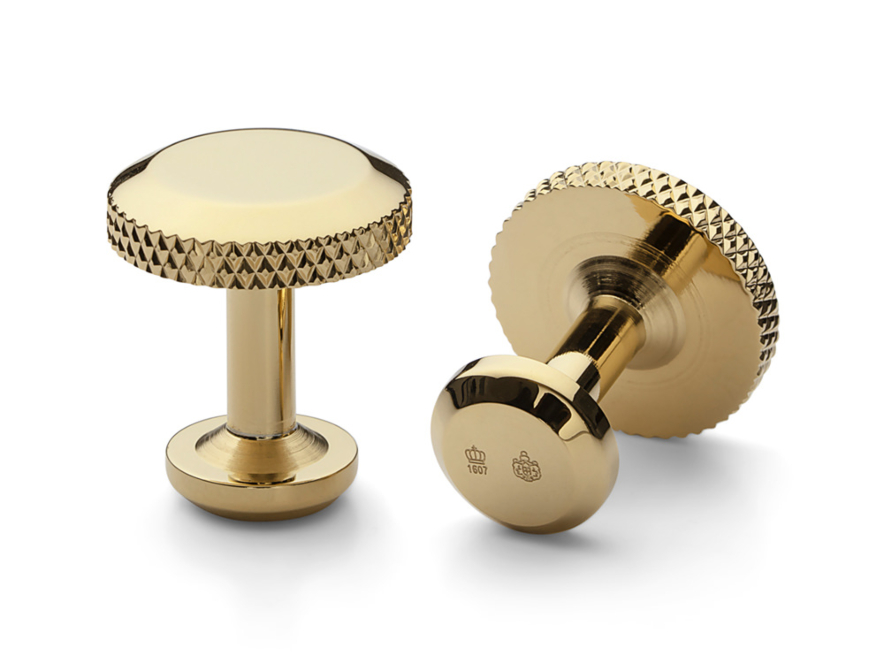 Manschettknappar Skultuna 1607 Icon Model 8 Gold Platedproduktbild #1
