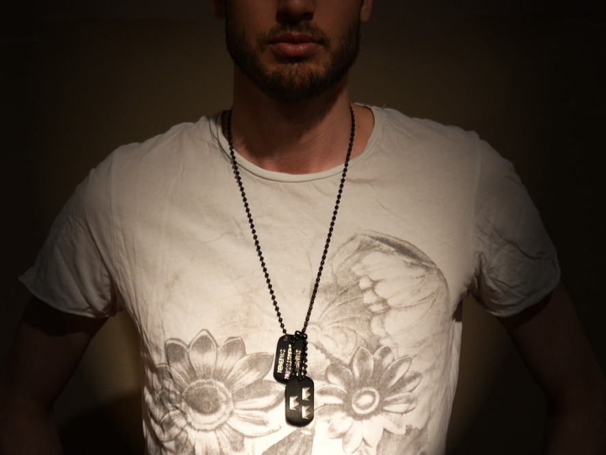 Dogtags Private Steel Black Tre Kronorproduktbild #2