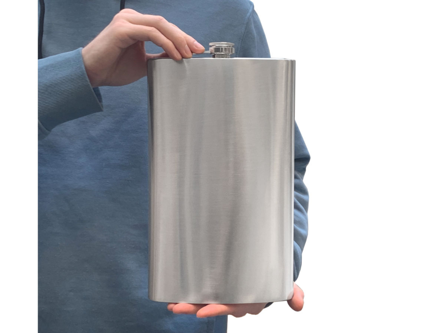 Stor Fickplunta Steel Flask Jumboproduktbild #1
