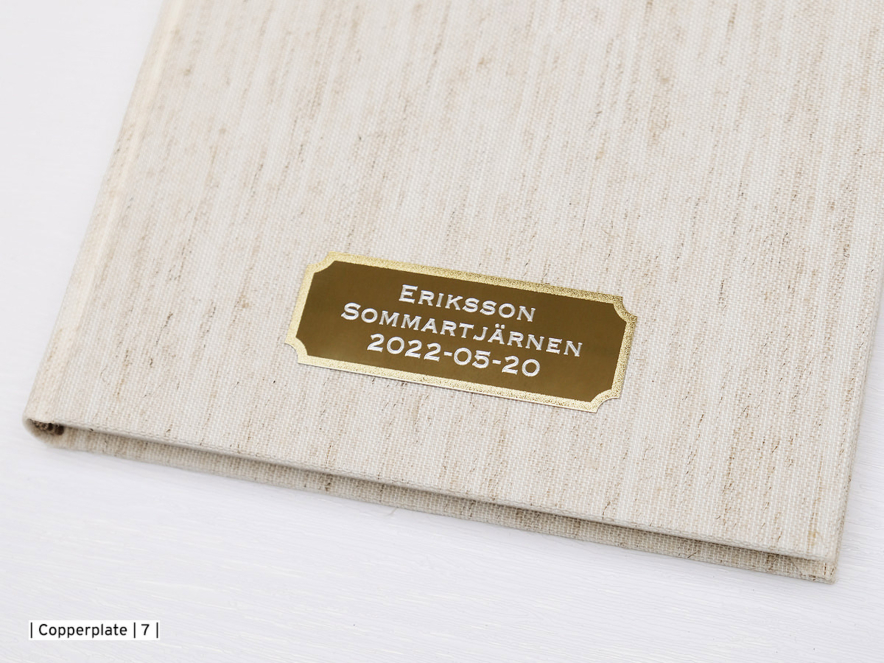 Gästbok Paperstyle Beige Vit 175 x 245 mmproduktbild #2
