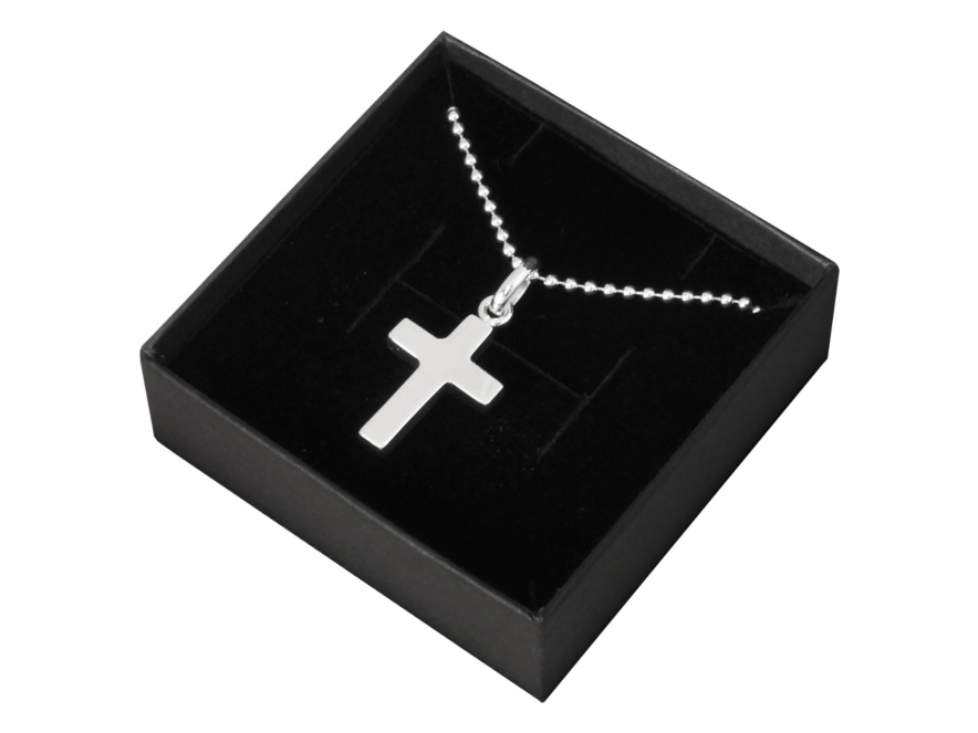 Halsband Kors Silver Damproduktbild #1