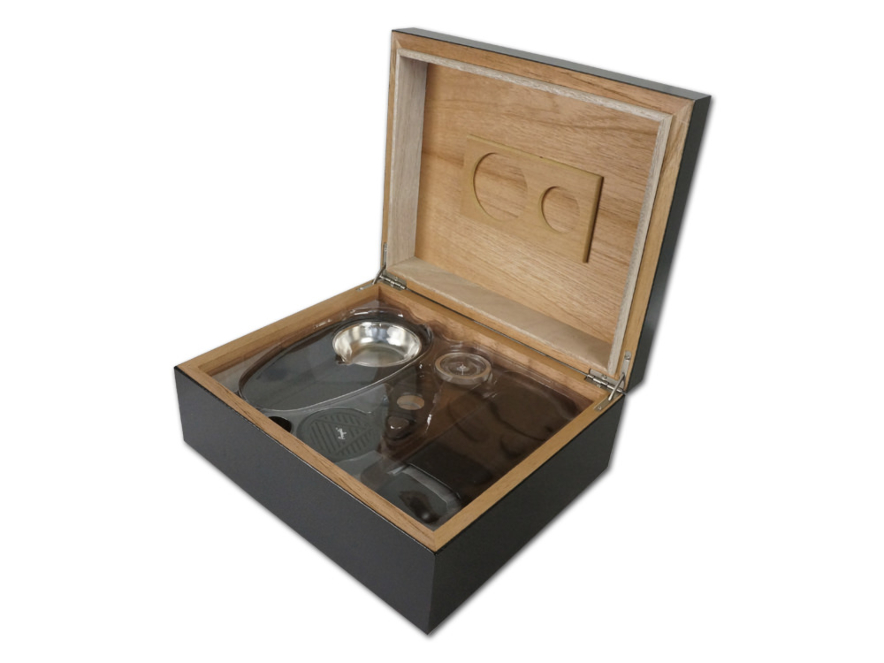 Humidor Angelo Wood Svartproduktbild #2