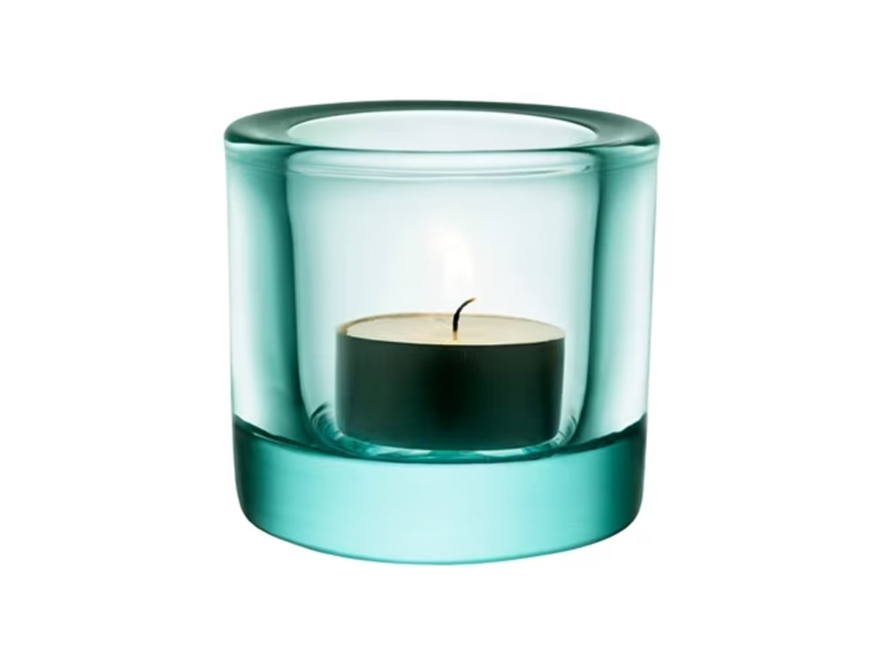 Ljuslykta Iittala Kivi Vattengrön 60 mmproduktbild #1