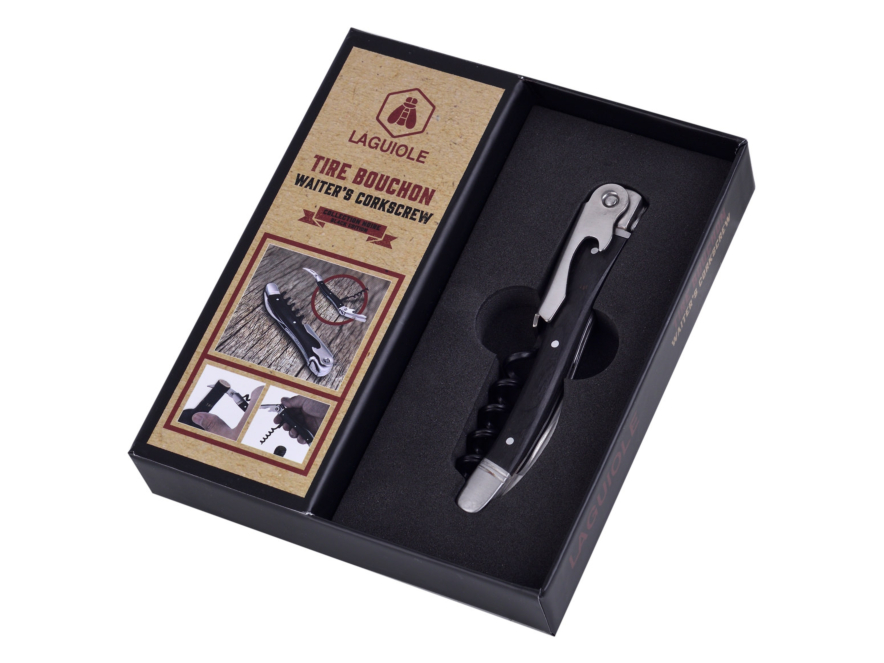 Korkskruv Laguiole Black Woodproduktbild #1