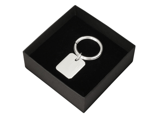 Nyckelring Sterling Silver Rectangleproduktbild #1
