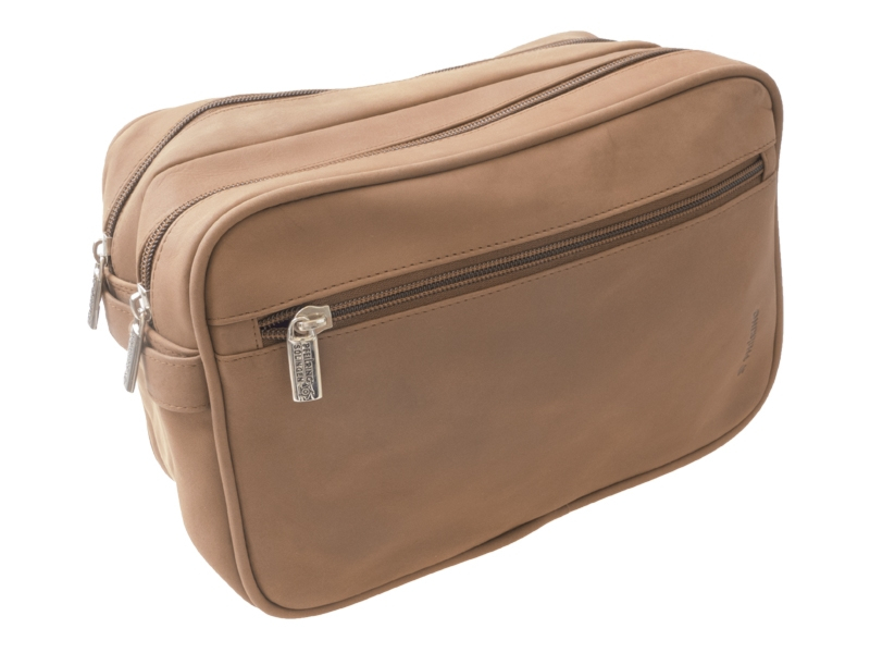 Necessär Pfeilring Double Brown Leatherproduktbild #1