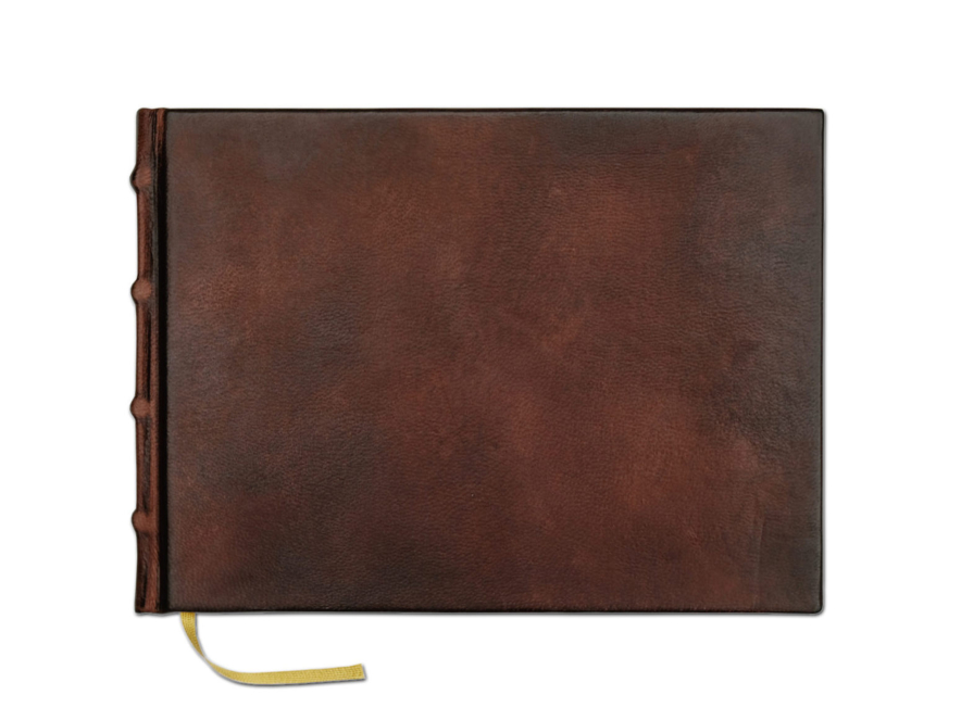 Gästbok Cicero Vintage Läder Brun 240 x 170 mmproduktbild #1
