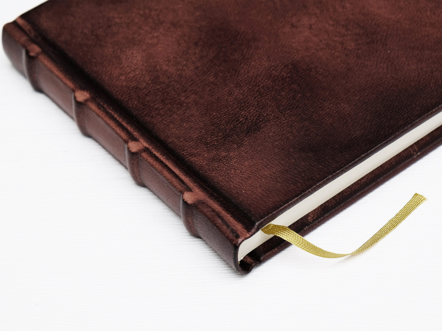Gästbok Cicero Vintage Läder Brun 240 x 170 mmproduktbild #2