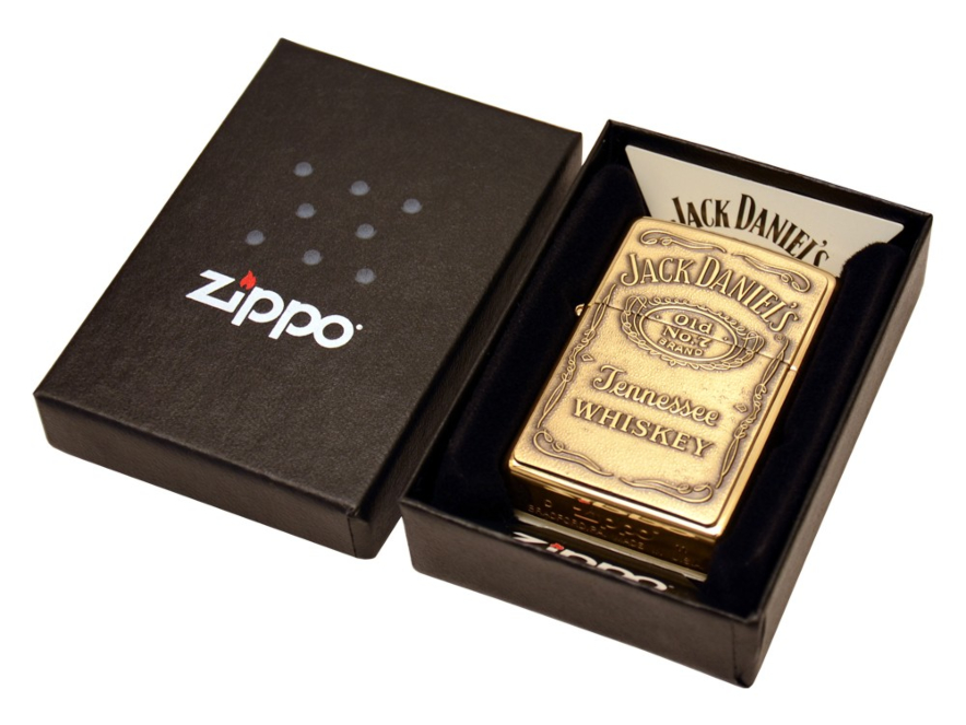 Zippo Jack Daniels High Polish Brassproduktbild #2