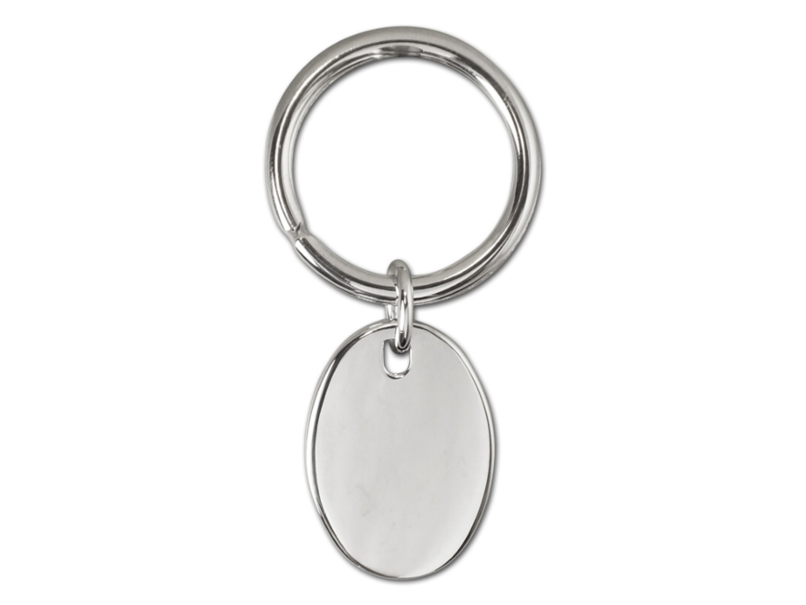 Nyckelring Sterling Silver Ovalproduktbild #2