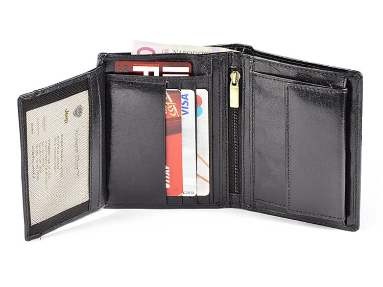 Plånbok Herr Läder RFID Dante Svartproduktbild #2